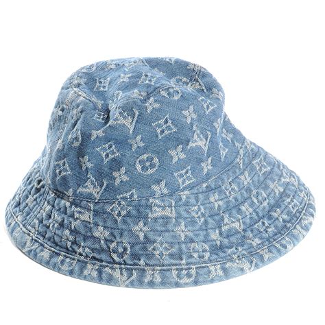 denim bucket hat louis vuitton|black Louis Vuitton bucket hat.